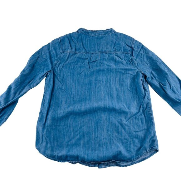 Crown & Ivy Womens Long Sleeve Denim Button-Up Shirt Size Small - Picture 3 of 6
